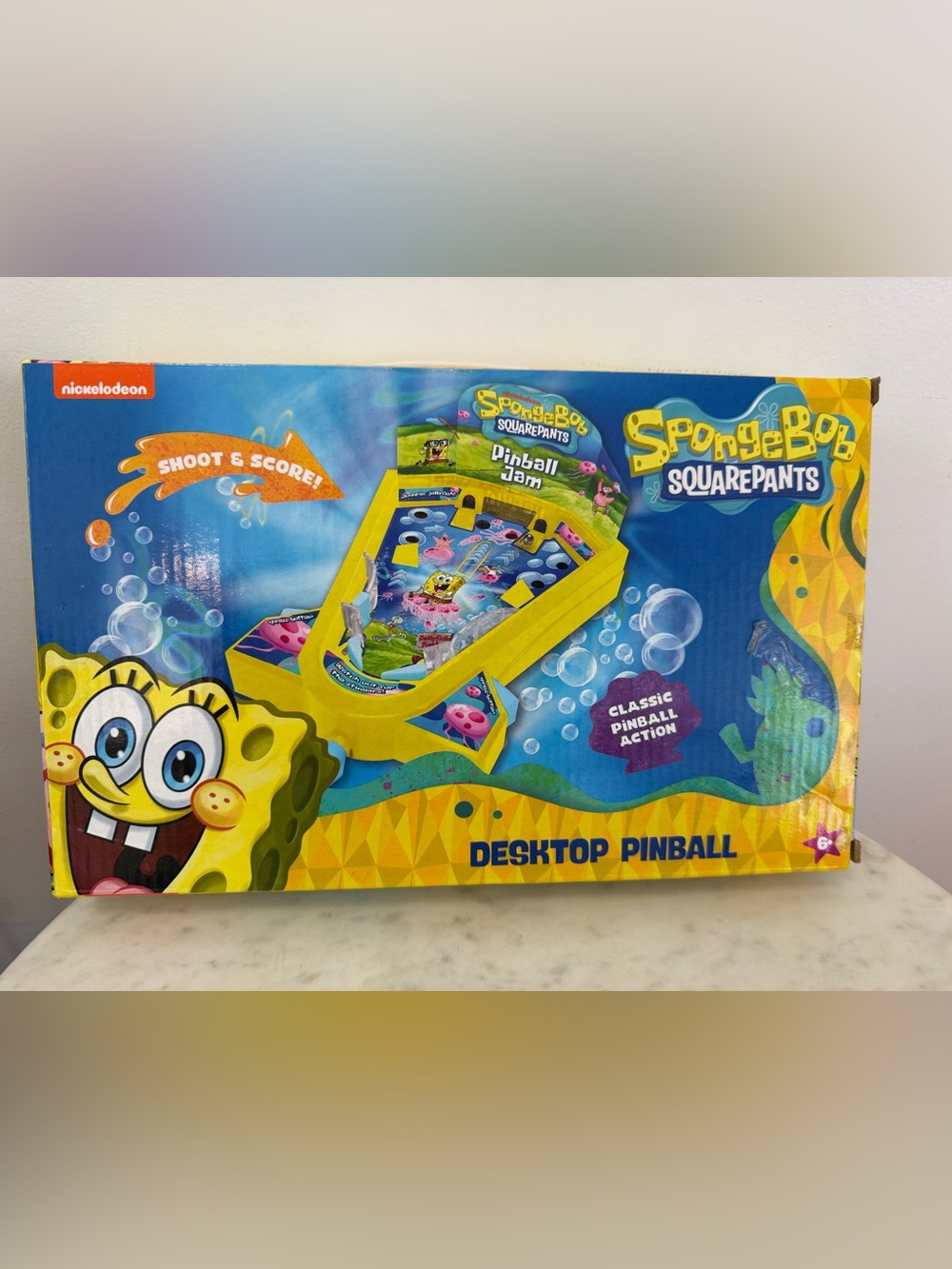 SpongeBob SquarePants Yellow Desktop Pinball